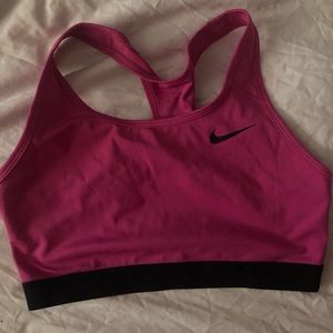 Pink Nike Dri-Fit Sports Bra